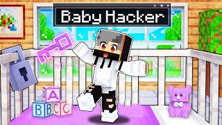 Playing As a Baby HACKER In Minecraft (Hindi) screenshot 5