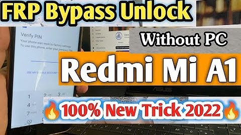 Mi A1 Frp Bypass | Mi A1 Frp Bypass Without Pc Working Trick 2022