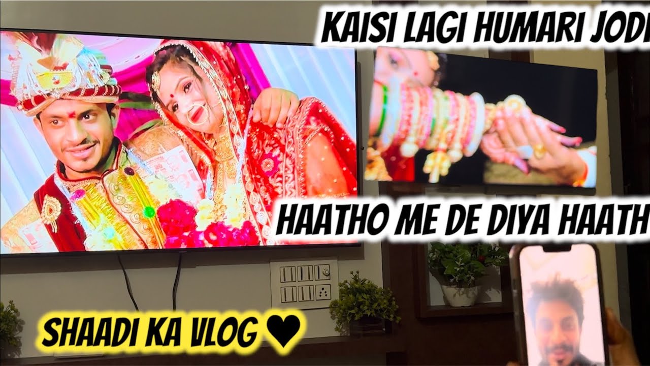 SHAADI VLOG ♥️| Rahul Ke Haath Me De Diya Apna Haath😍| Renurahul🧿