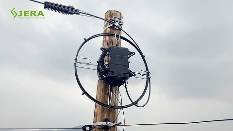 Aerial fiber optic cable deployment of ADSS cable and termination it to last mile drop FTTH #shorts