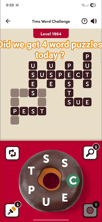 Tims word challenge 1964 #cheats #tims #wordchallenge #subscribe view other levels on channel