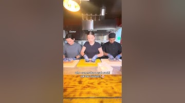 CHALLENGE - Who can make Sushi the quickest🍣? #sushi #challenge