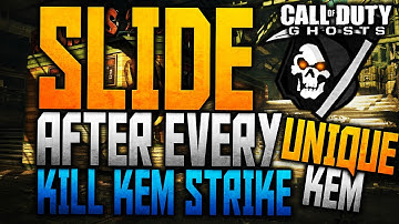 COD GHOSTS: FAST "SLIDE AFTER EVERY KILL" KEM STRIKE (Unique KEM Strike Gameplay)