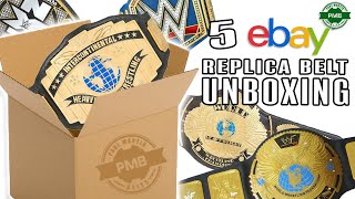 5 Classic WWF & WWE Belt Unboxing