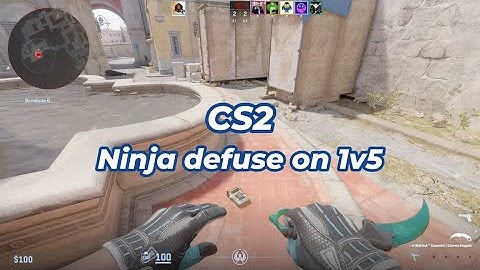 CS2 - Ninja defuse on 1v5