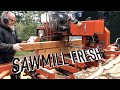 Milling Cedar Fence boards on my Portable Sawmill