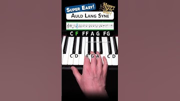 Learn THIS for the New Year! 🎉🎹🎉 Auld Lang Syne EASY piano tutorial!