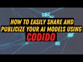 Uploading and sharing your ai algorithms using codido how to  step by step