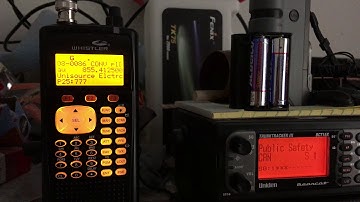 Whistler WS1040 P25 Decoding - Unisource Electric 855.4125 MHz