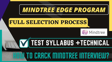 Mindtree Edge Program Selection Process | How to Prepare For Mindtree | Mindtree Test Syllabus|Cheat