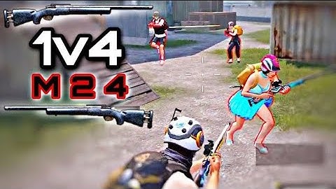 1V4 M24 🔥 🥵 #bgmi #pubgmobile #1vs4 #1v1 #tdmplayer #viral #virqlshorts #shorts #bgmitipsandtricks 