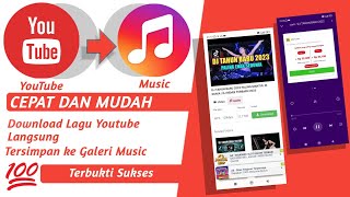 MUDAH BANGET!!! Cara Download Lagu dari YouTube ke Galeri Musik