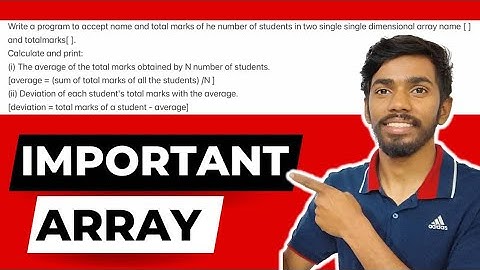 Array ICSE Computer applications class 10 | Java for Class 10 | Array searching sorting