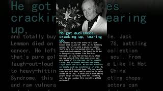 He Made Audiences Laugh Cry And Believe  R I P  Jack Lemmon B Czin 4pa4 20 Score65 Unknown Awar