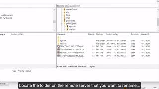 Rename Folders using FileZilla | VeeroTech Hosting