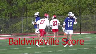 Boys Junior Varsity Lacrosse Baldwinsville VS Cicero North Syracuse 5/04/2023