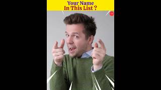 Your Name In This List