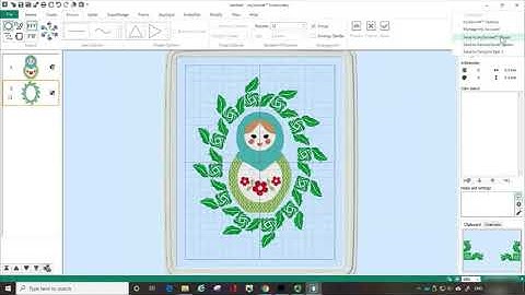 Saving and Sending an Embroidery Design