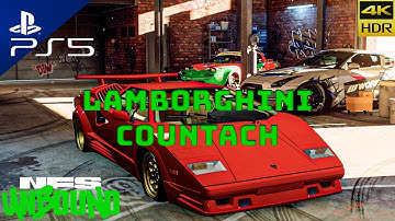 (PS5) Lamborghini Countach Need For Speed Unbound 2022 Gameplay 4K