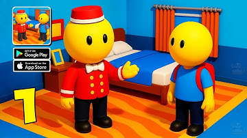 My Hotel Business - Gameplay Walkthrough Part 1 - Hyper Casual Games! (iOS, Android)