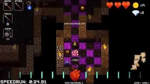 Crypt of the Necrodancer - All Char Run Low%