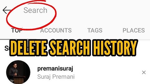 How to delete Instagram recent searches 2023