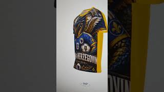 Bosnia & Herzegovina National Team Dragon T-Shirt – Golden Wings Football Design