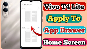 Vivo T4 lite 5g App Drawer Setting Kaise On Kare // How To App Drawer Setting On Vivo T4 lite 5g
