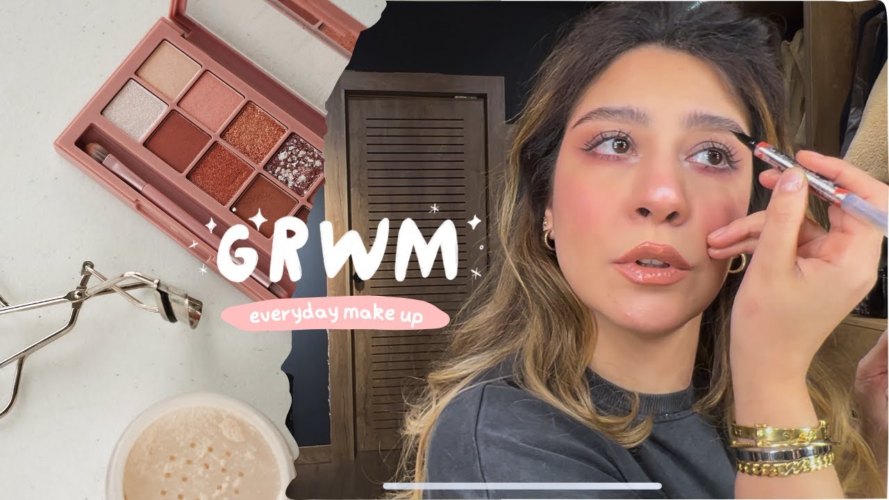 Glowy makeup routine + girl chat 💕مكياج وشرح مفصل للمبتدآت 🌸☕️