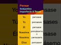 How to conjugate Spanish verb Pensar (to think) in Subjuntivo Imperfecto II tense.