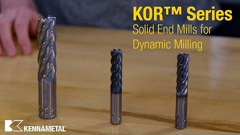 KOR™ Series End Mills - Dynamic Milling vs. Conventional Milling