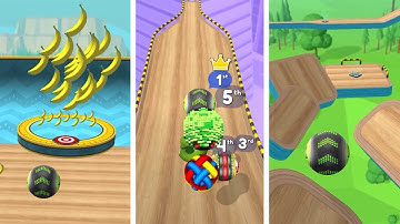Banana Frenzy + Epic Race + Challenge - Going Balls Gameplay #goingballs #gaming #speedrun