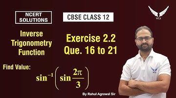 Inverse Trigonometry Function - 12th Maths |Ques no.16 to 21 | NCERT Solution |  Exercise 2.2|