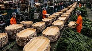 Inside the Giant Factory Making Biodegradable Palm Leaf Plates & Trays