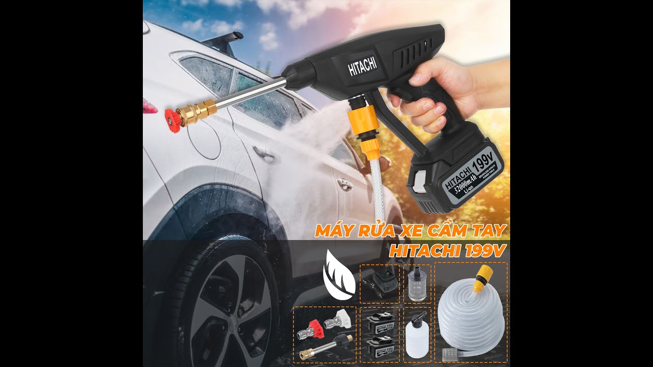 Hướng dẫn lắp đặt máy rửa xe Hitachi 199V - youtube