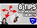8 Tips for MOVING OBJECTS PRECISELY in SketchUp