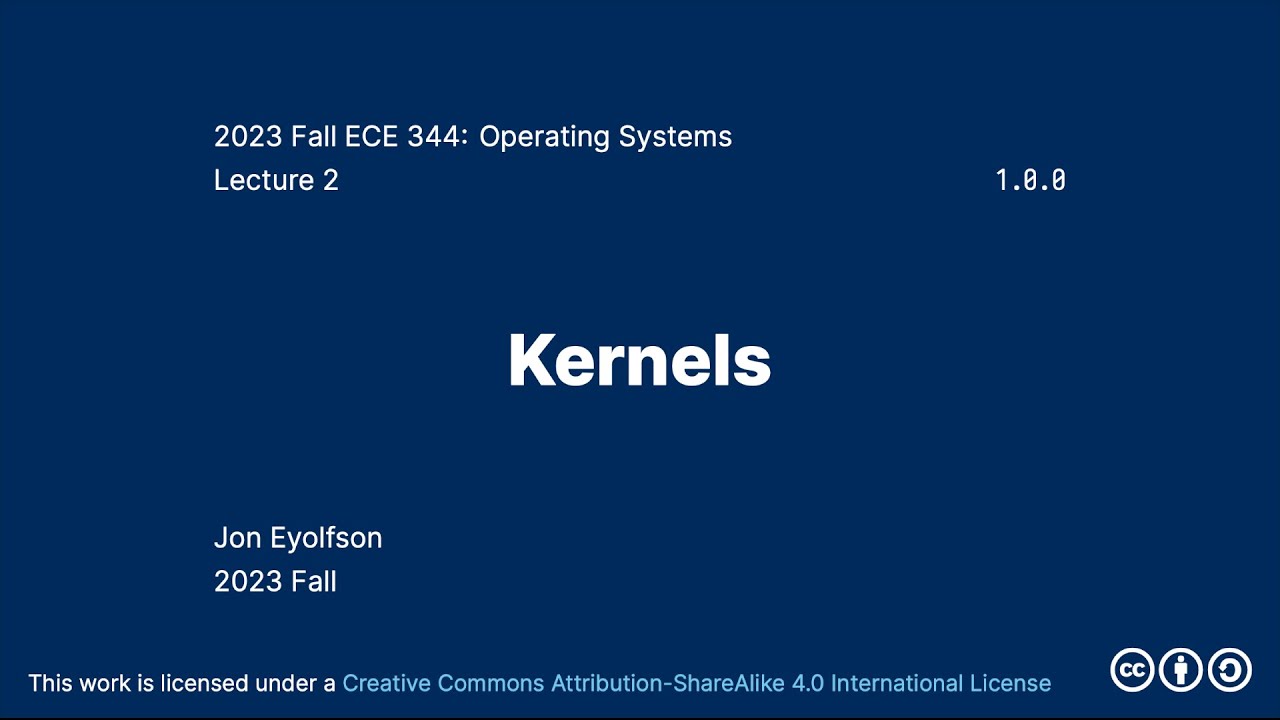 Kernels (2023 Fall ECE 344 Section 1) - YouTube