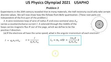 US Physics Olympiad 2021 USAPHO Solution of problem 3. Electromagnetizm. Hall Effect