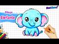 Cómo dibujar ELEFANTE - Dibujos paso a paso fáciles ????✨