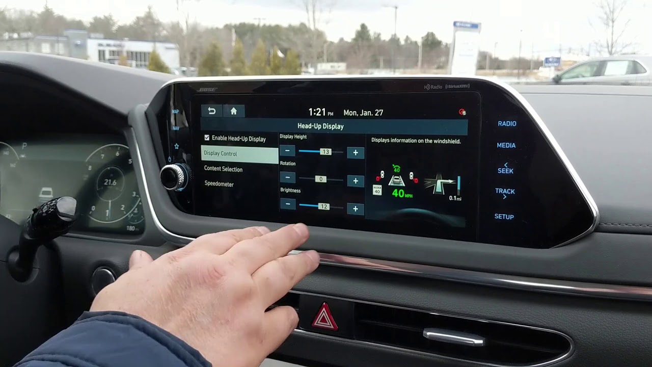 2020 Hyundai Sonata Head-Up Display Set Up - YouTube