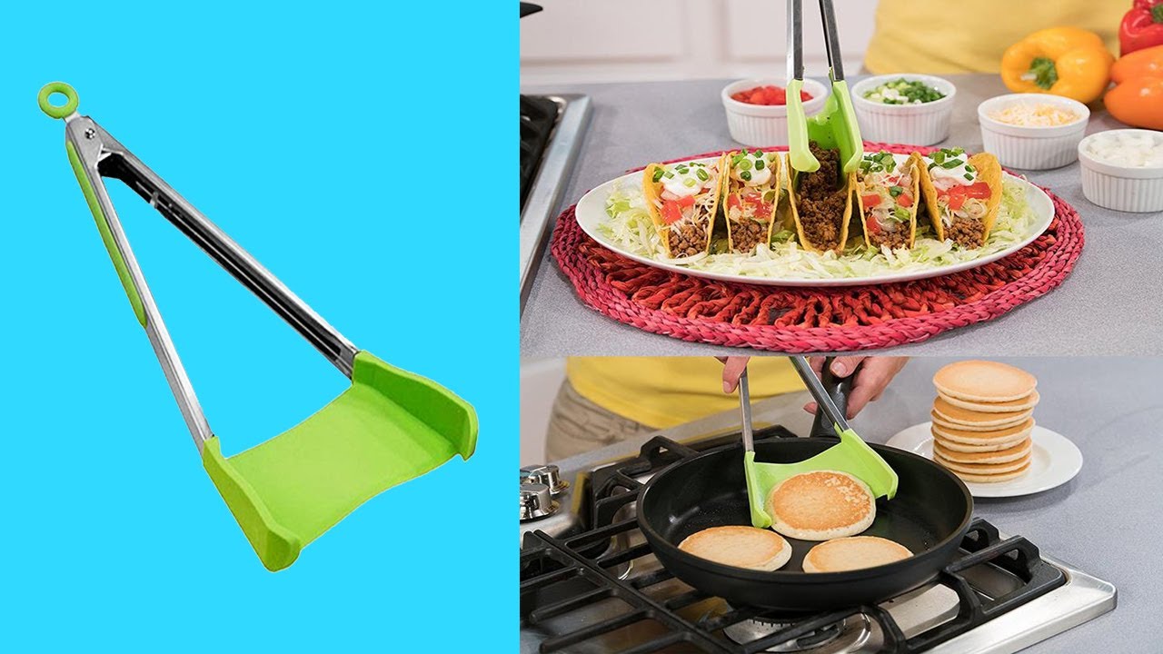 2-in-1 Spatula Tongs