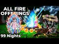 I USED ALL FIRE OFFERINGS AND BRO…THIS GOT CRAZY 😭🔥 Surviving 99 NIGHTS in the Forest ~ QueenPlanBee