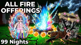 I USED ALL FIRE OFFERINGS AND BRO…THIS GOT CRAZY 😭🔥 Surviving 99 NIGHTS in the Forest ~ QueenPlanBee