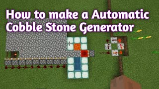 How To Work A Cobble Stone Generator|minecraft Cobble Stone Generator Tiktok Hack|Minecraft Hacks How To Work A Cobble Stone Generator|minecraft Cobble Stone Generator Tiktok Hack|Minecraft Hacks