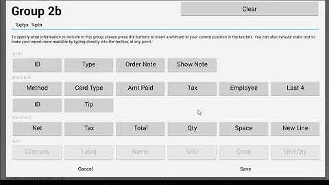 Clover App Custom Reports - 7. Group 2b