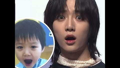 TXT recreating their childhood pictures