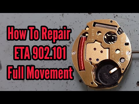 How To Service a Quartz Movement ETA 902.101 Watch Repair Tutorial | Watch Repair Channel
