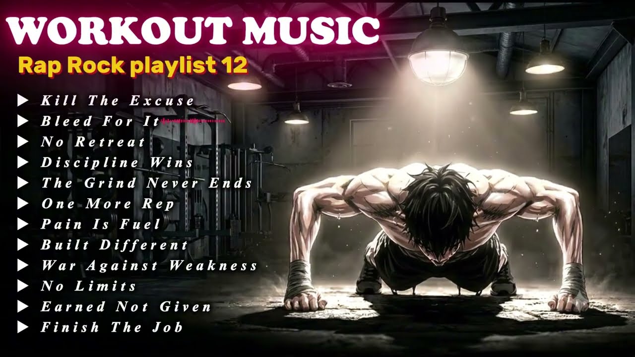 NO EXCUSES ⚡ JUST WORK | Gym Motivation Rap Rock Workout Music