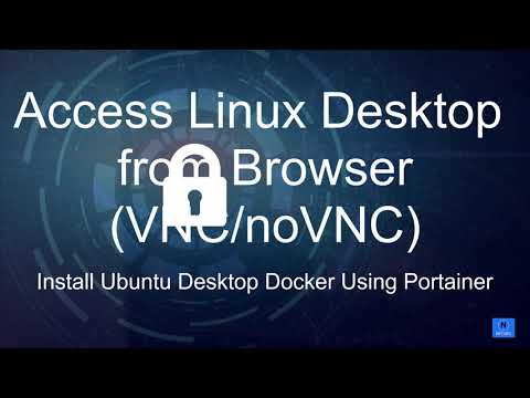 Install Ubuntu Desktop Docker Using Portainer and Access it From Browser (VNC/noVNC)