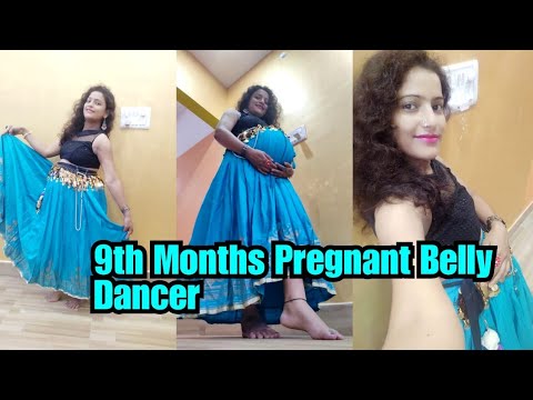 9th months pregnant belly dancer